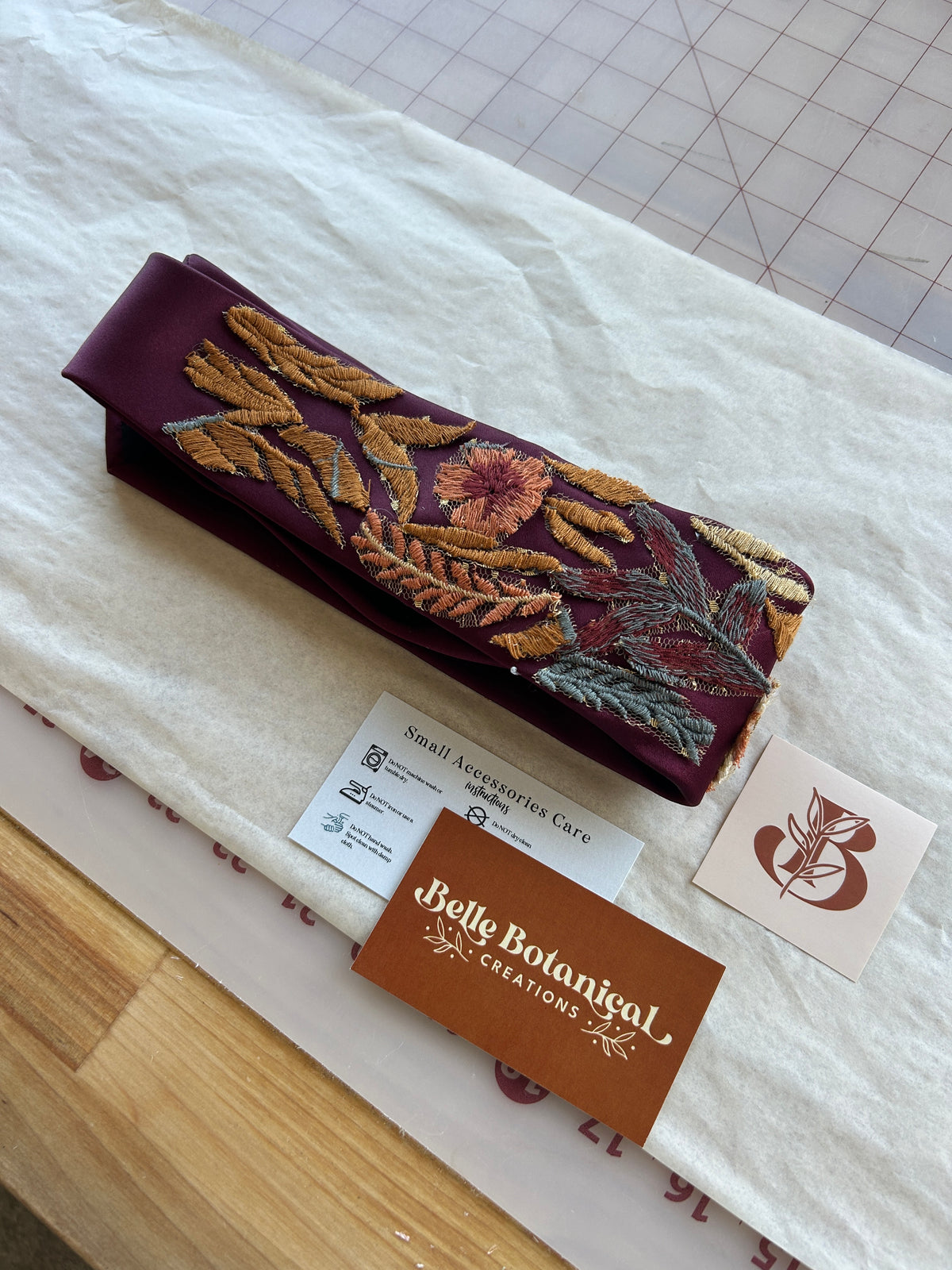 Autumn Leaves Falling | Autumn Colors | Floral Embroidery Ties