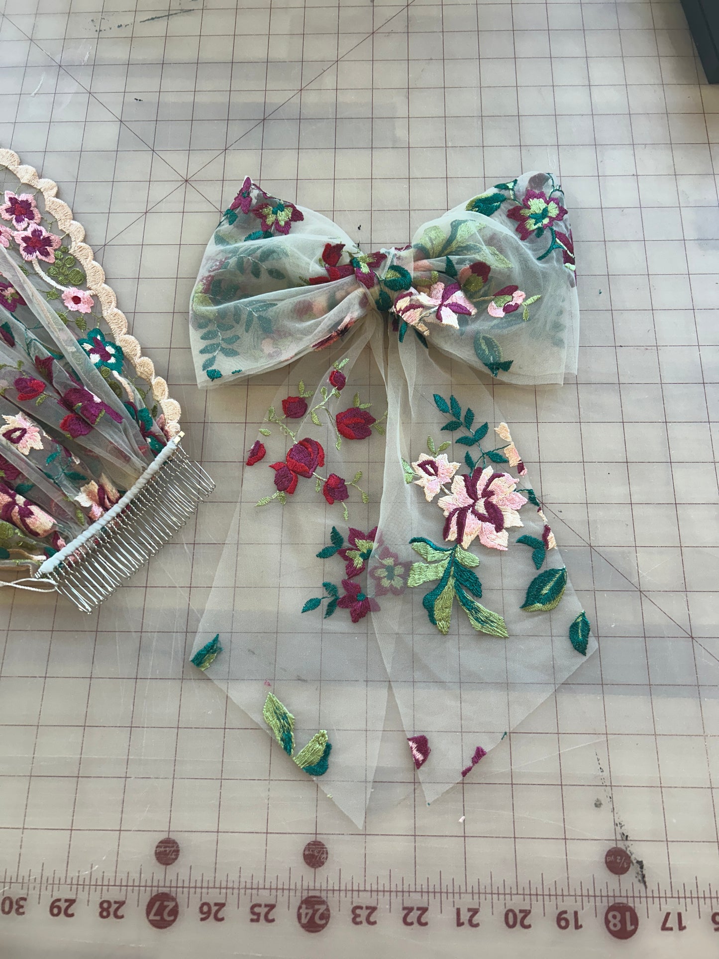 Jewel | Floral Hair Bow