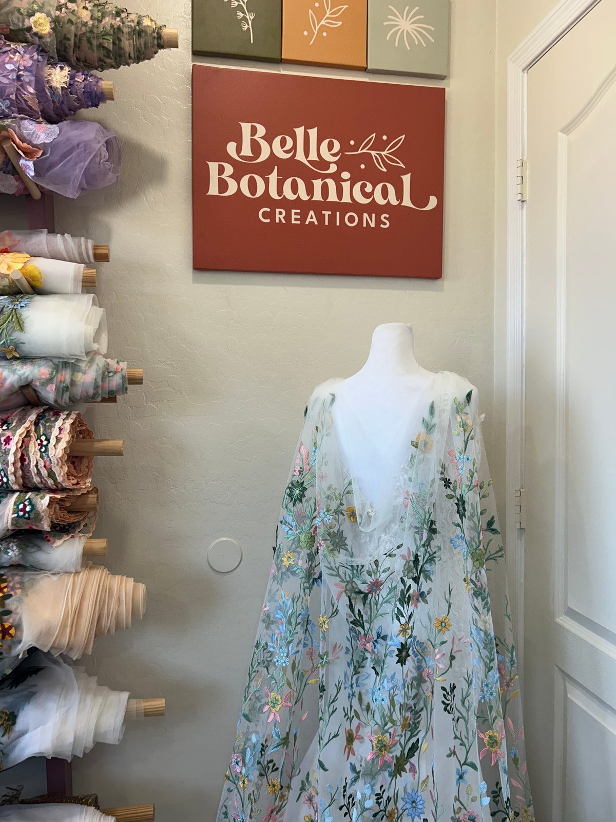 Pink Starry Night Cape | Floral Wedding Veil