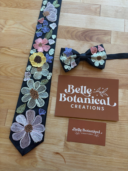 Betty's Garden | Floral Embroidery Ties