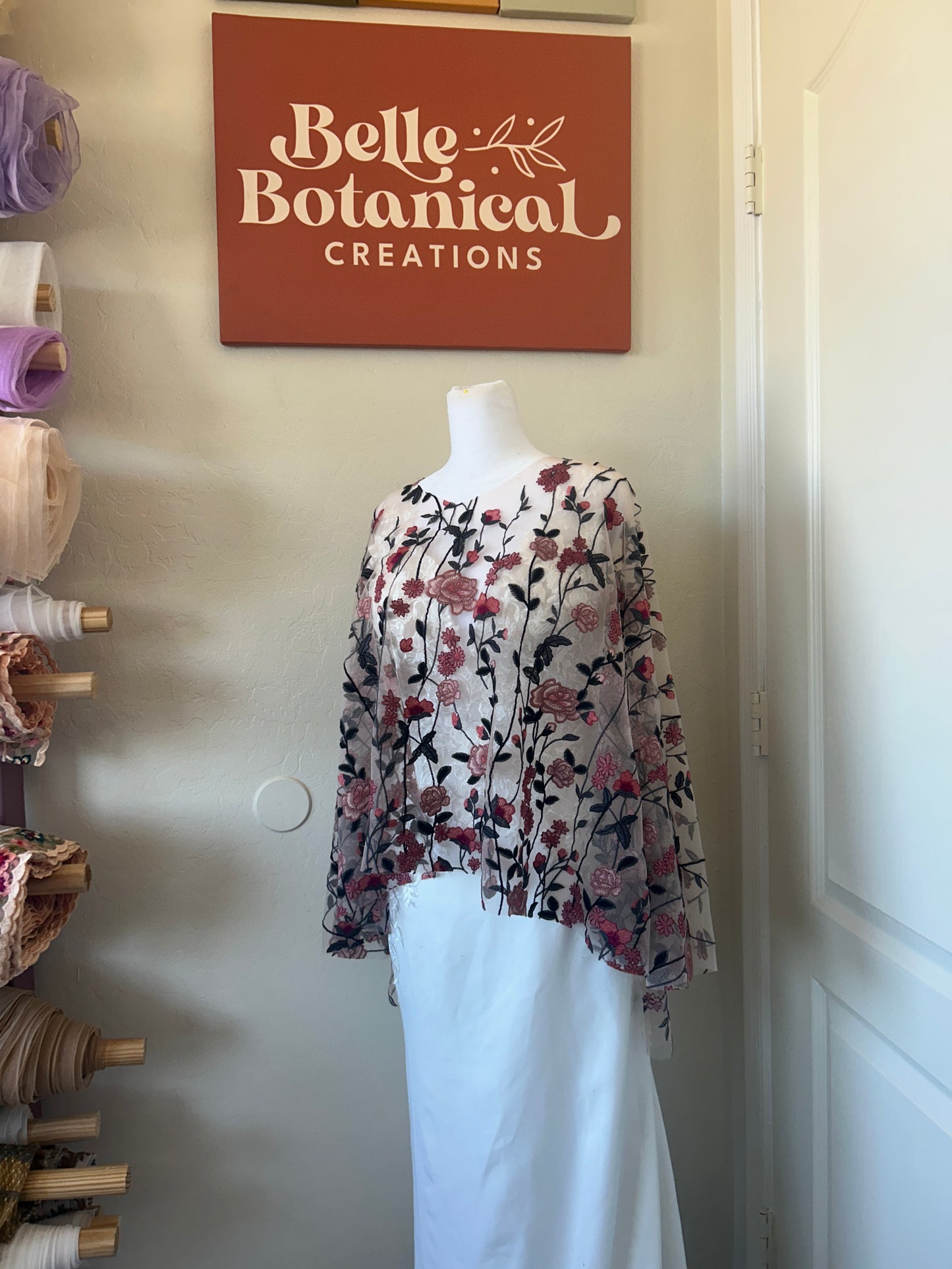 Spring, Summer & Winter Collection Capelets | Floral Embroidery
