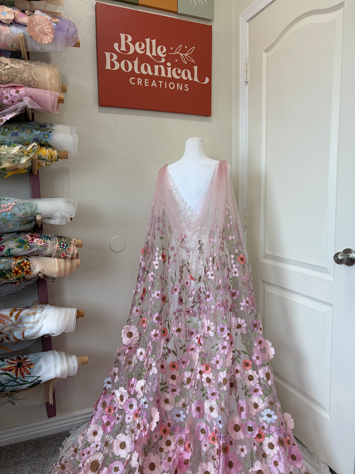Lover Cape | Floral Wedding Veil