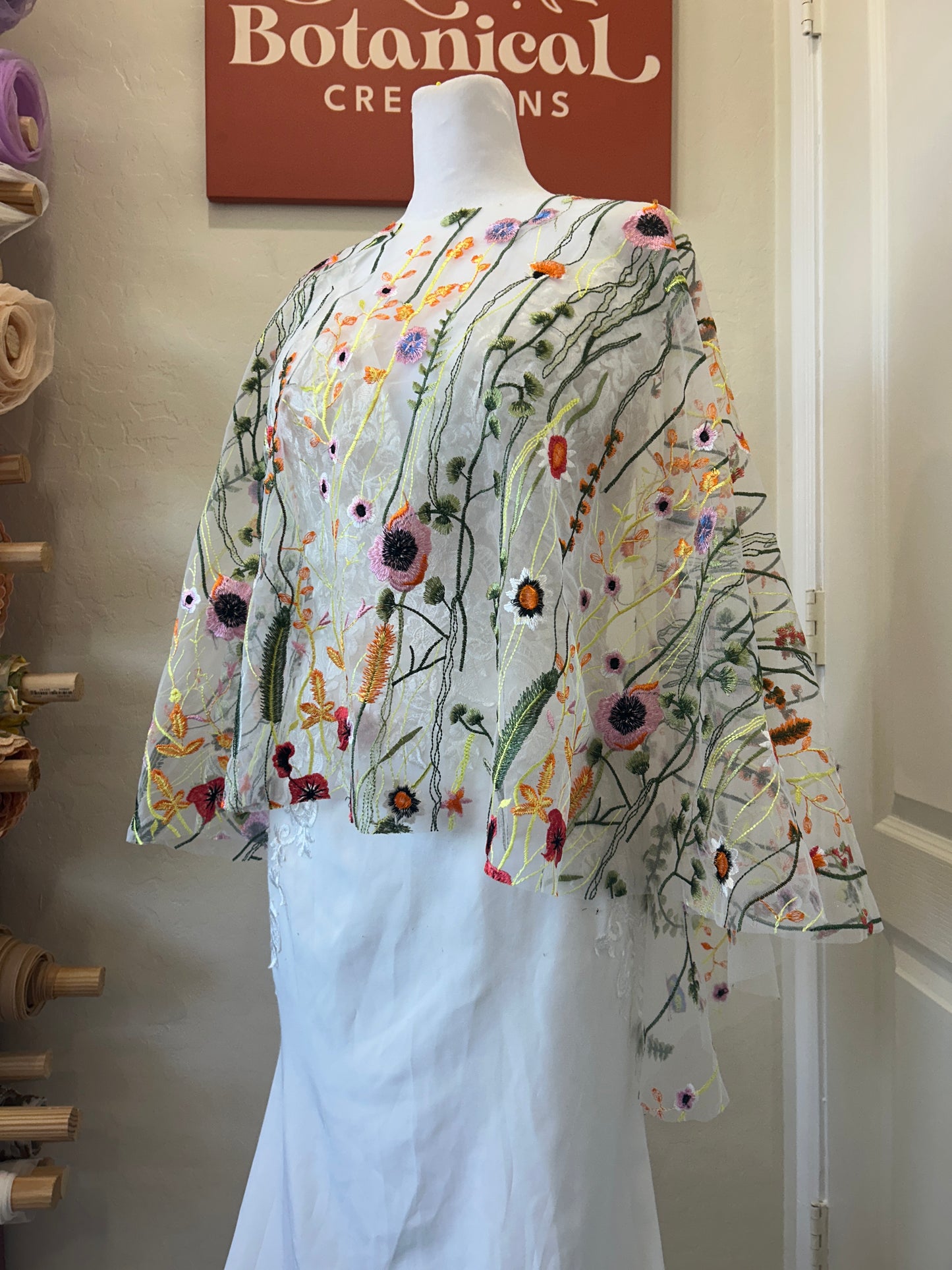 Wildflower Collection Capelets | Floral Embroidery