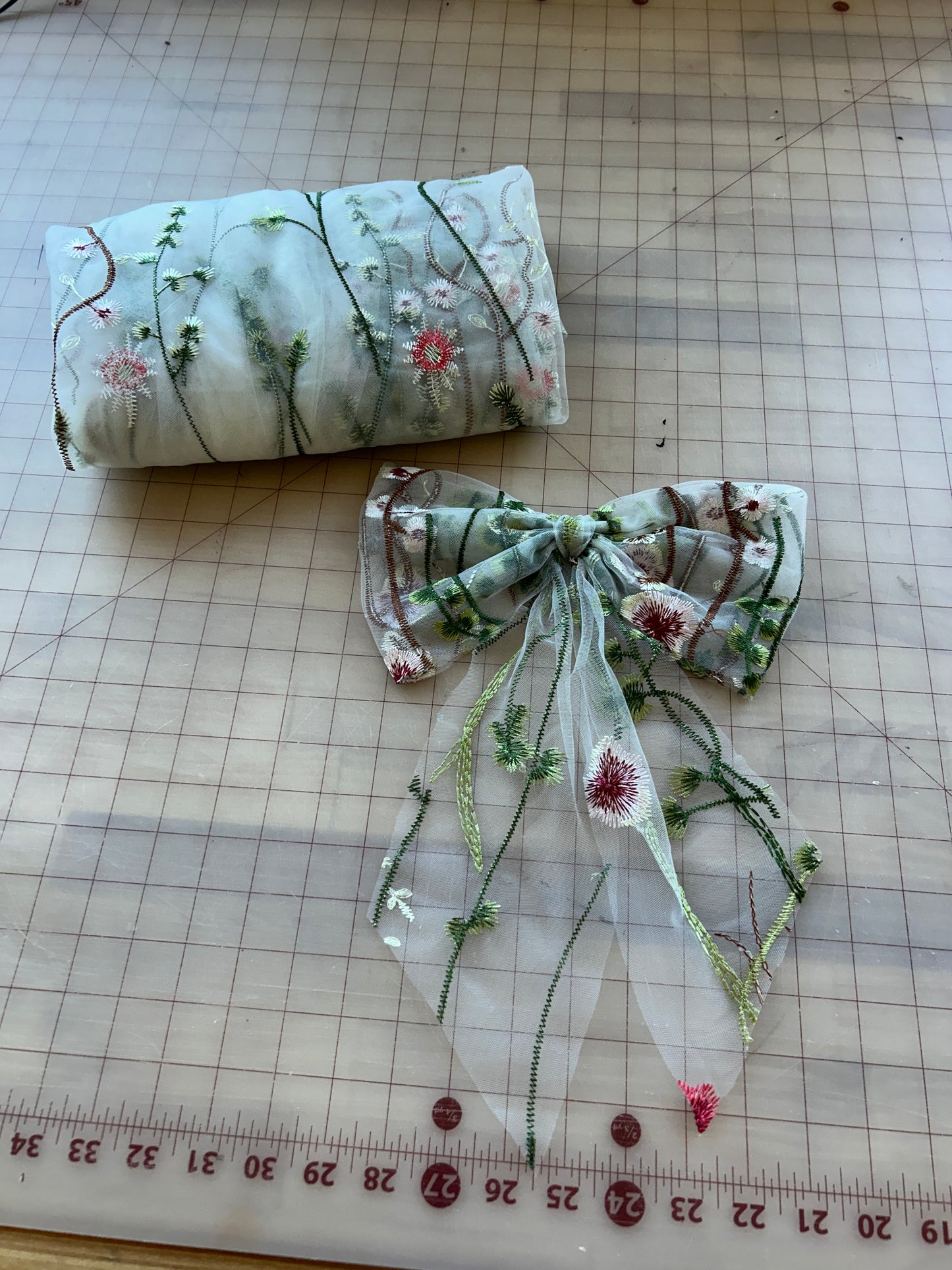 Muted Wildflower | Floral Hair Bow