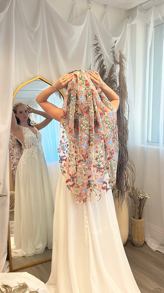 Wild Autumn | Floral Wedding Veil