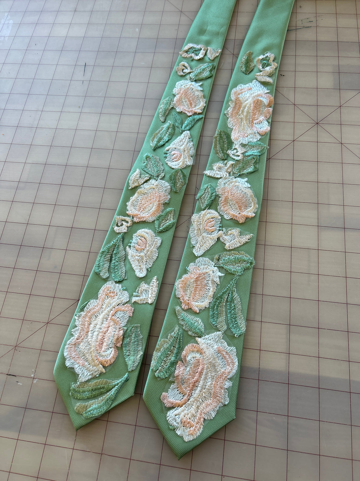 Vintage Rose | Floral Embroidery Ties