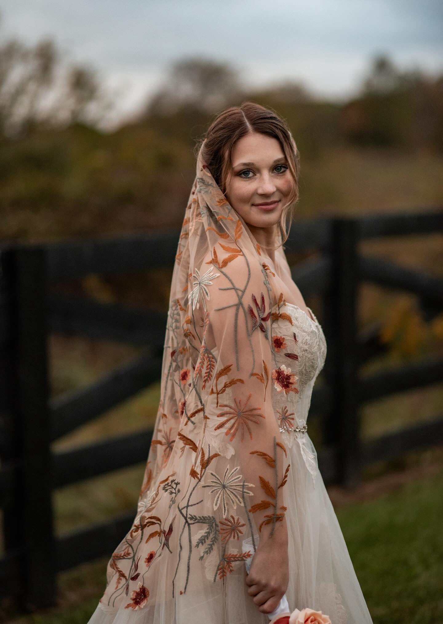 Autumn Leaves Falling Veil | TAN TULLE | Floral Wedding Veil Belle Botanical Creations LLC Autumn Leaves Falling Veil | TAN TULLE | Floral Wedding Veil Belle Botanical Creations LLC