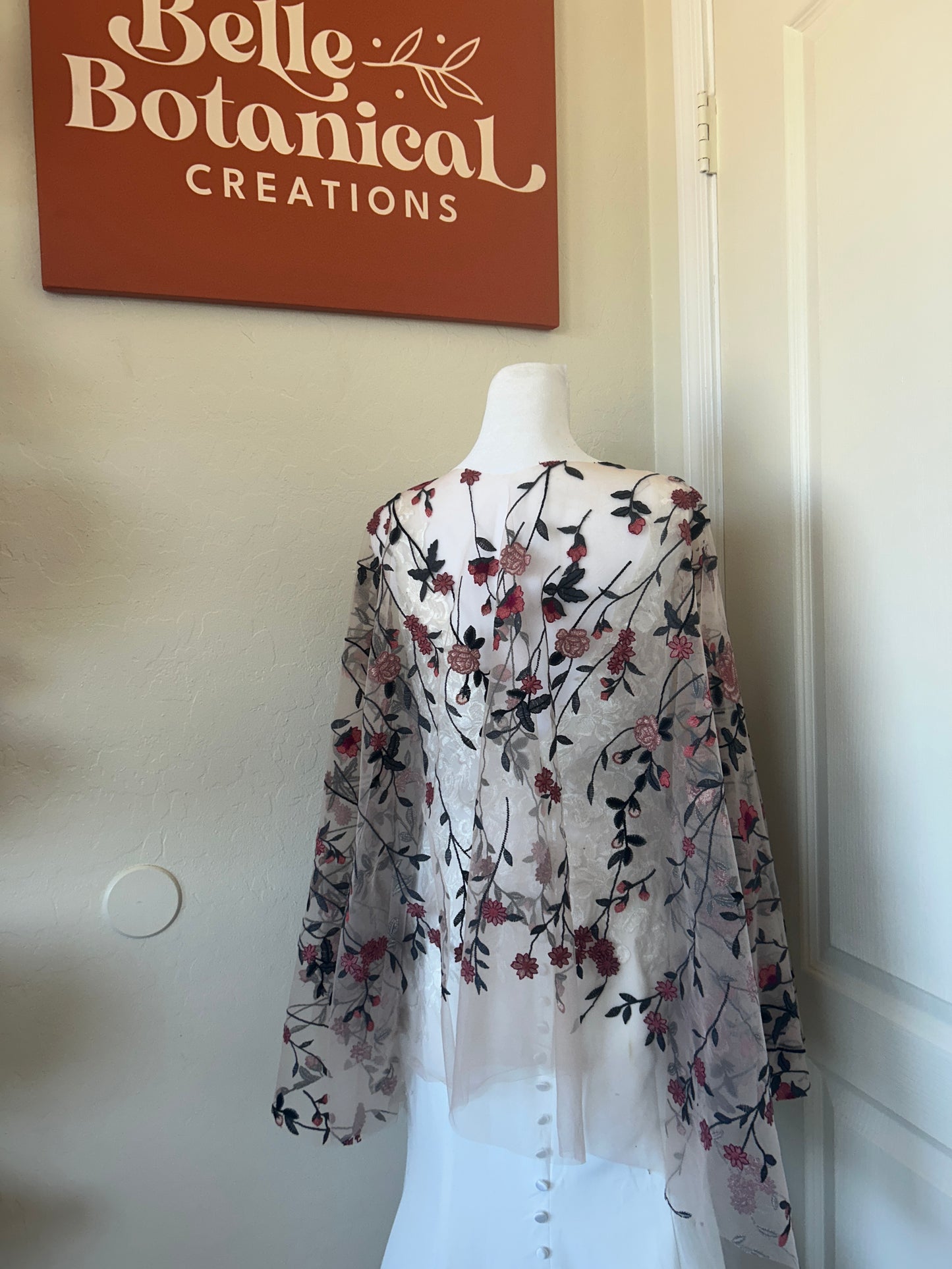 Spring, Summer & Winter Collection Capelets | Floral Embroidery
