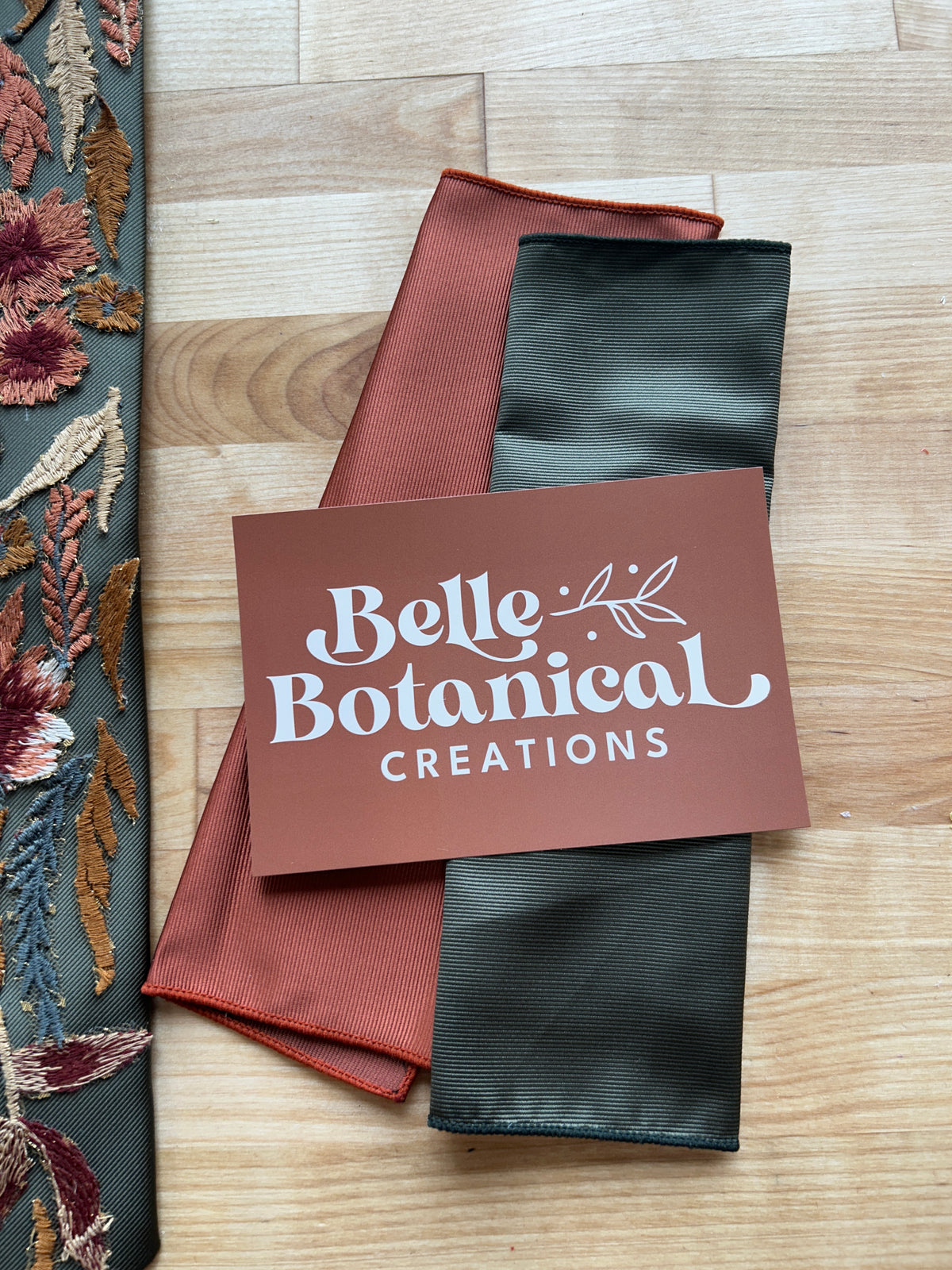 Autumn Leaves Falling | Autumn Colors | Floral Embroidery Ties