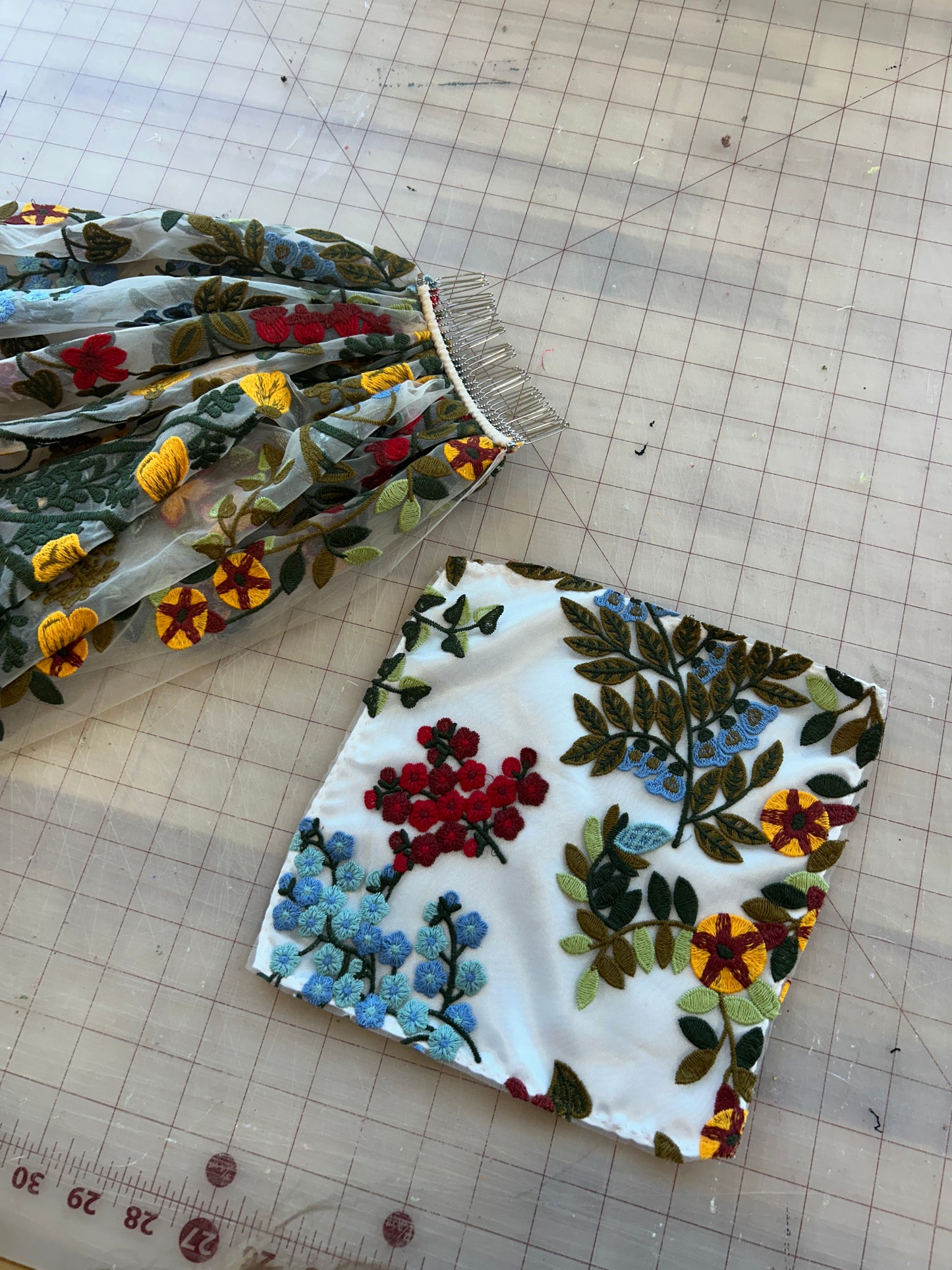 Embroidery Pocket Squares (multiple options) | Floral