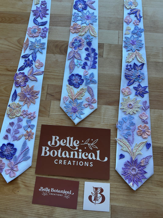 Purple Starry Night | Floral Tie