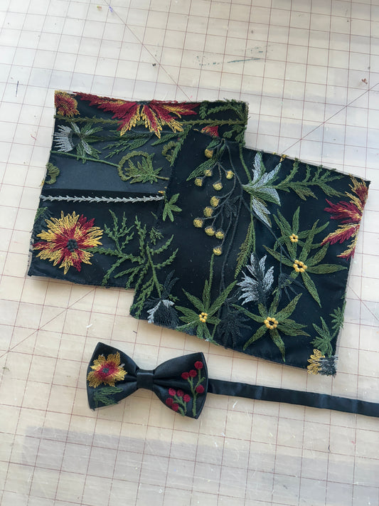 Embroidery Pocket Squares (multiple options) | Floral