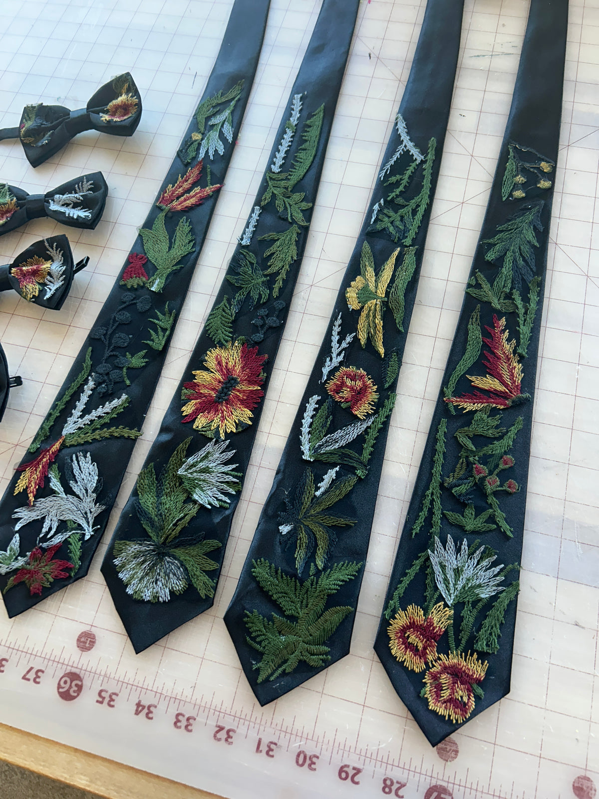 Enchanted Forest | Floral Embroidery Ties