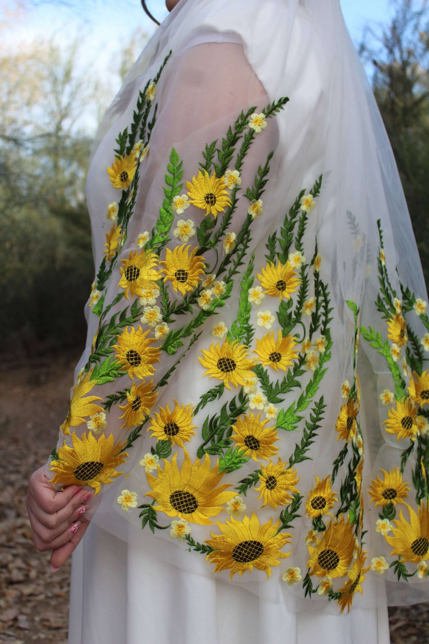 Wild Sunflower | Floral Wedding Veil