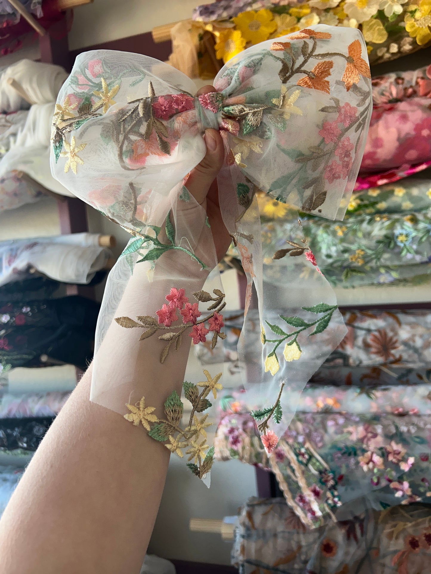 Springtime | Floral Hair Bow