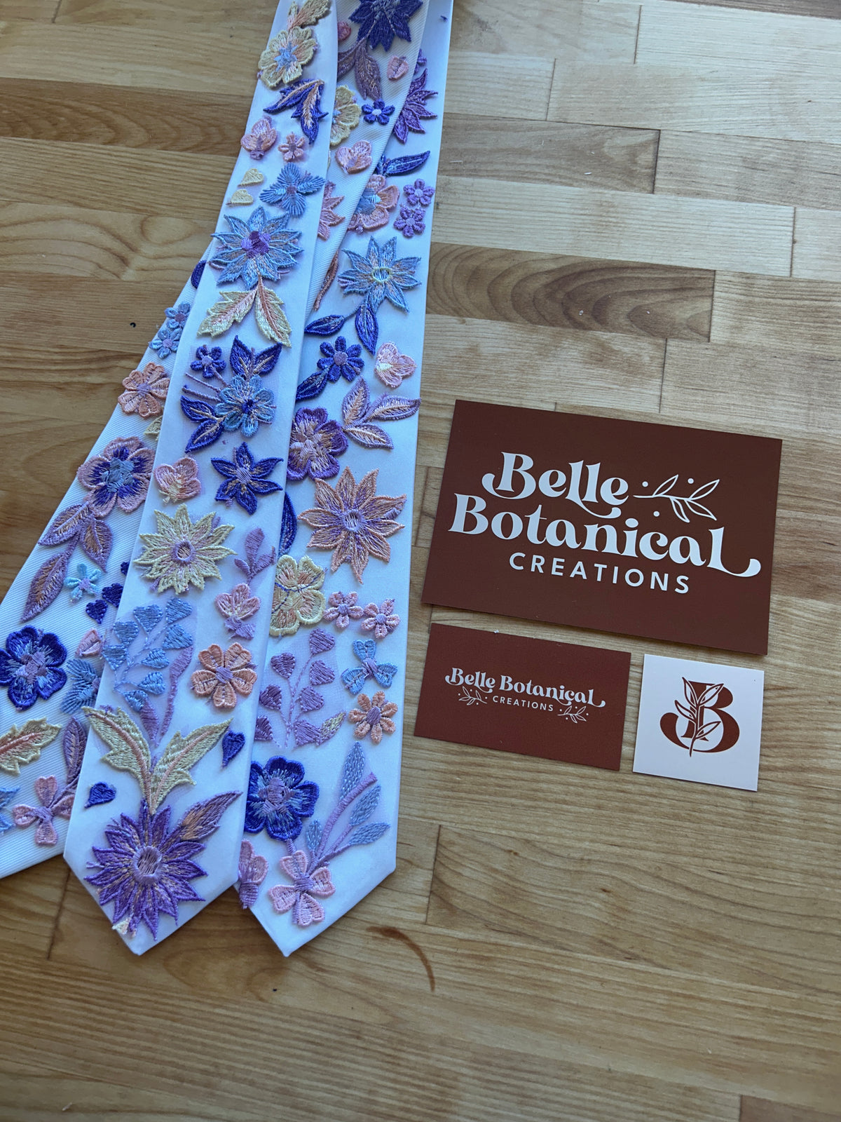 Purple Starry Night | Floral Tie