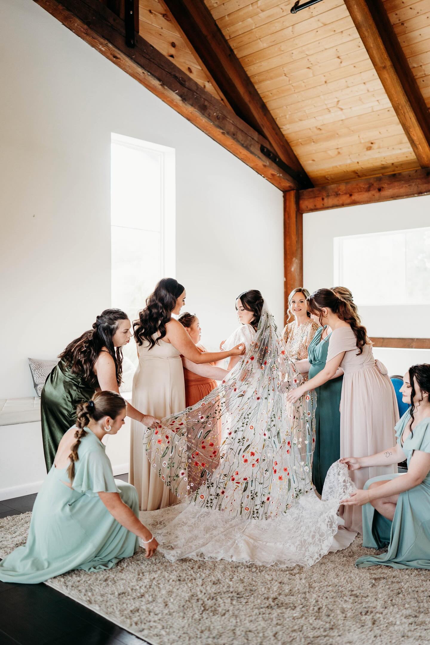 Vibrant Wildflower | Floral Wedding Veil