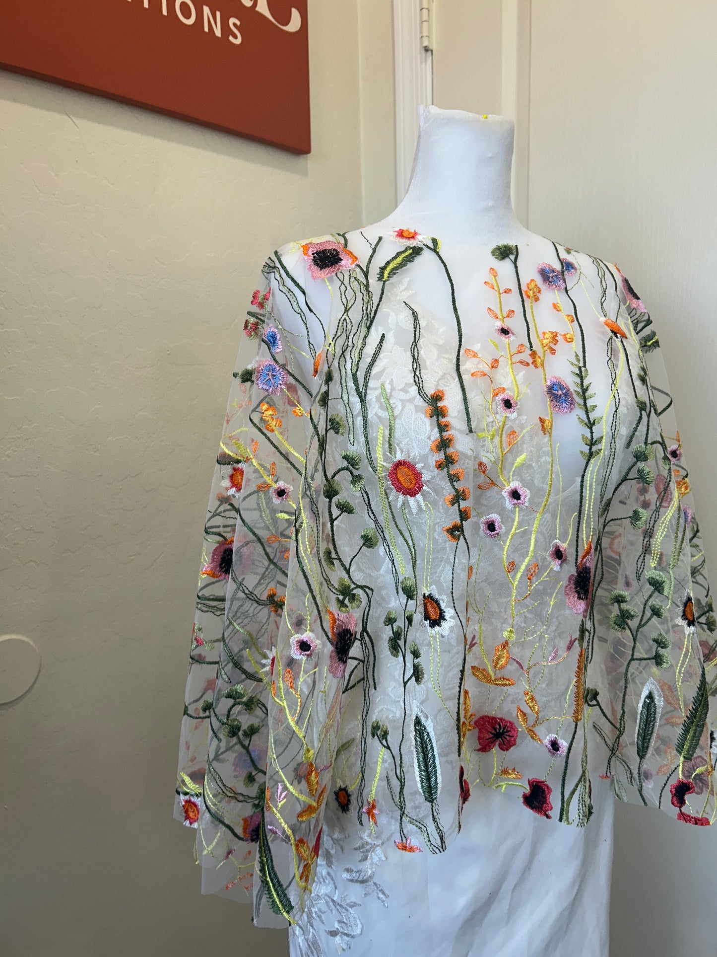 Wildflower Collection Capelets | Floral Embroidery