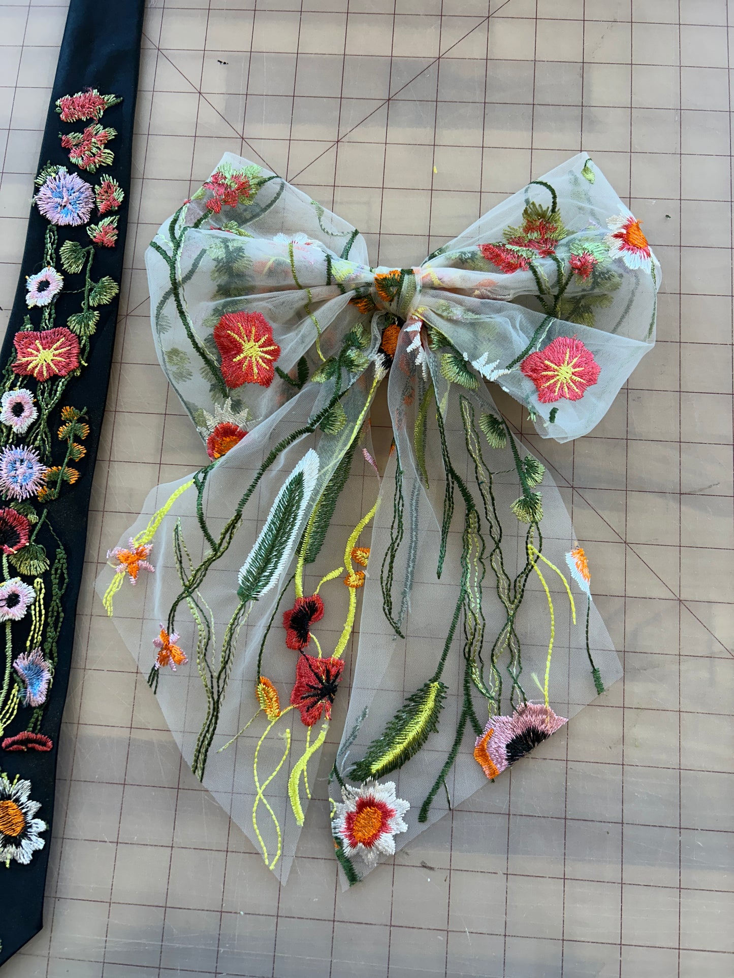 Orange Wildflower | Floral Hair Bow