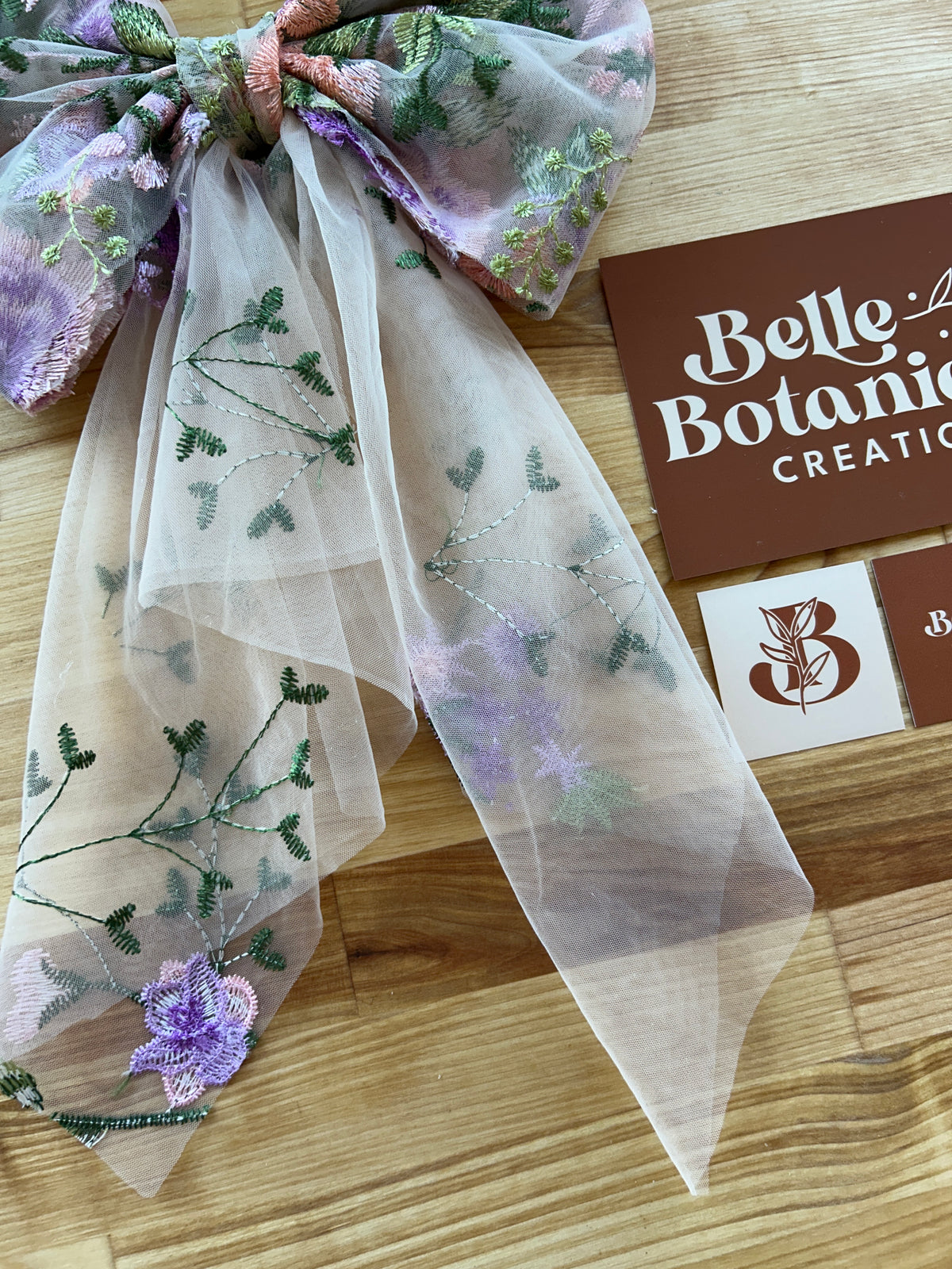 Purple Peachy Rose | Floral Hair Bow