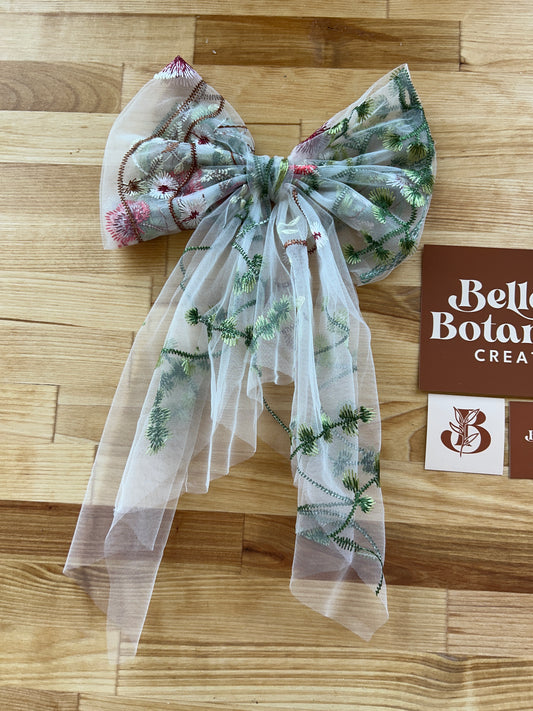Muted Wildflower | Floral Hair Bow