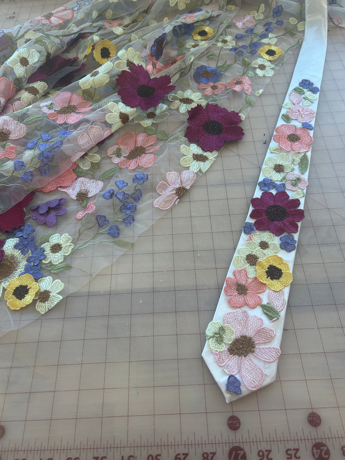 Betty's Garden | Floral Embroidery Ties