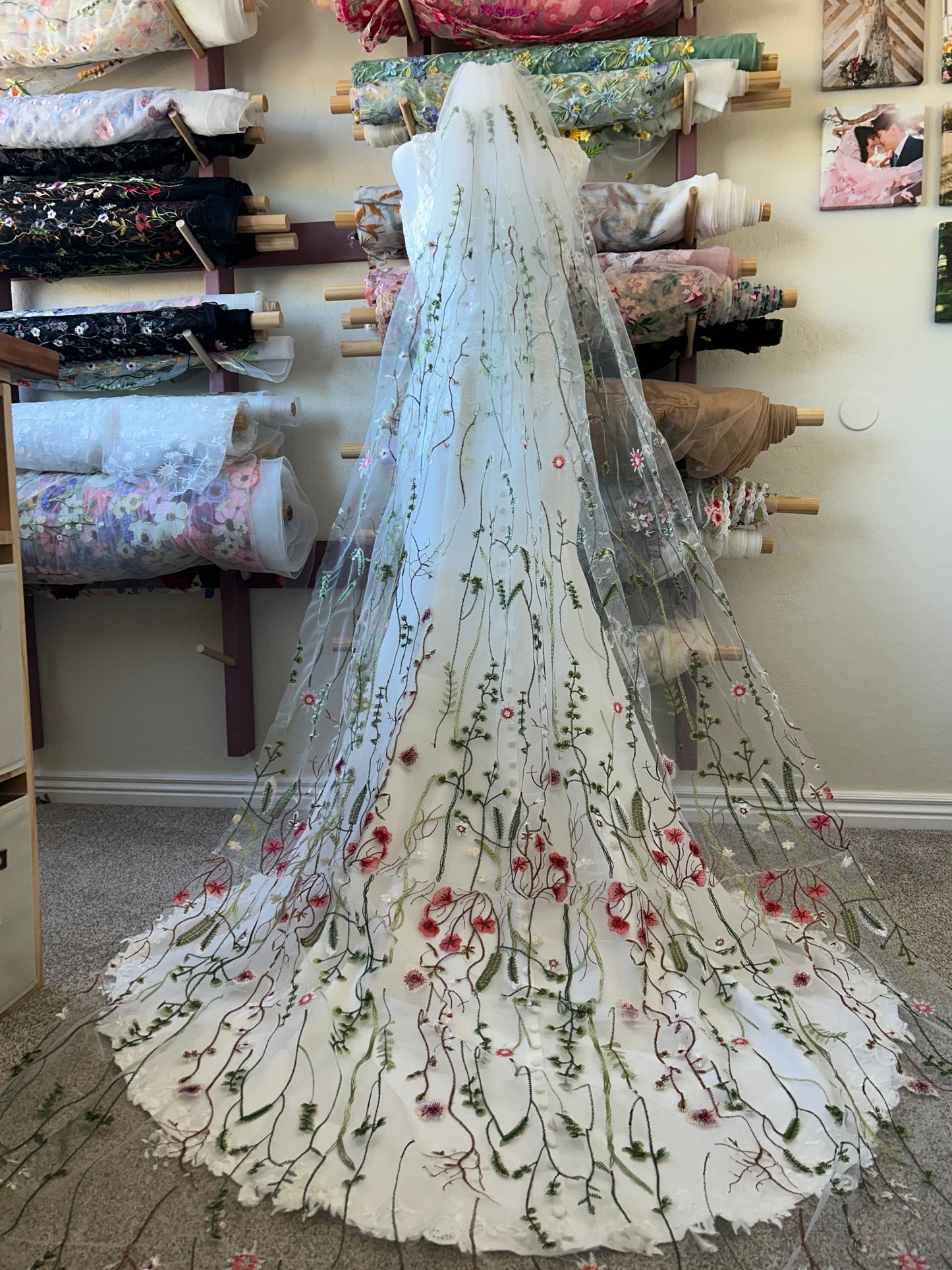 Muted Wildflower | Floral Wedding Veil