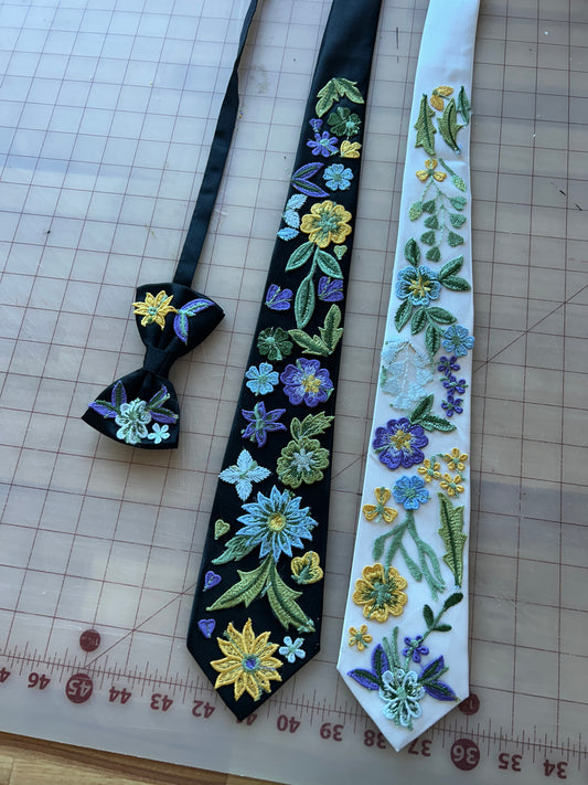 Starry Night | Floral Tie