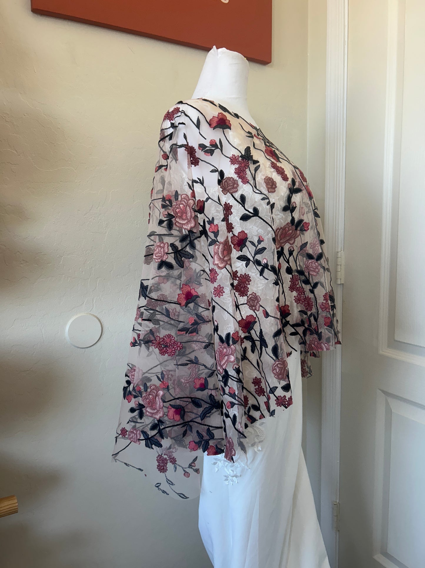 Spring, Summer & Winter Collection Capelets | Floral Embroidery