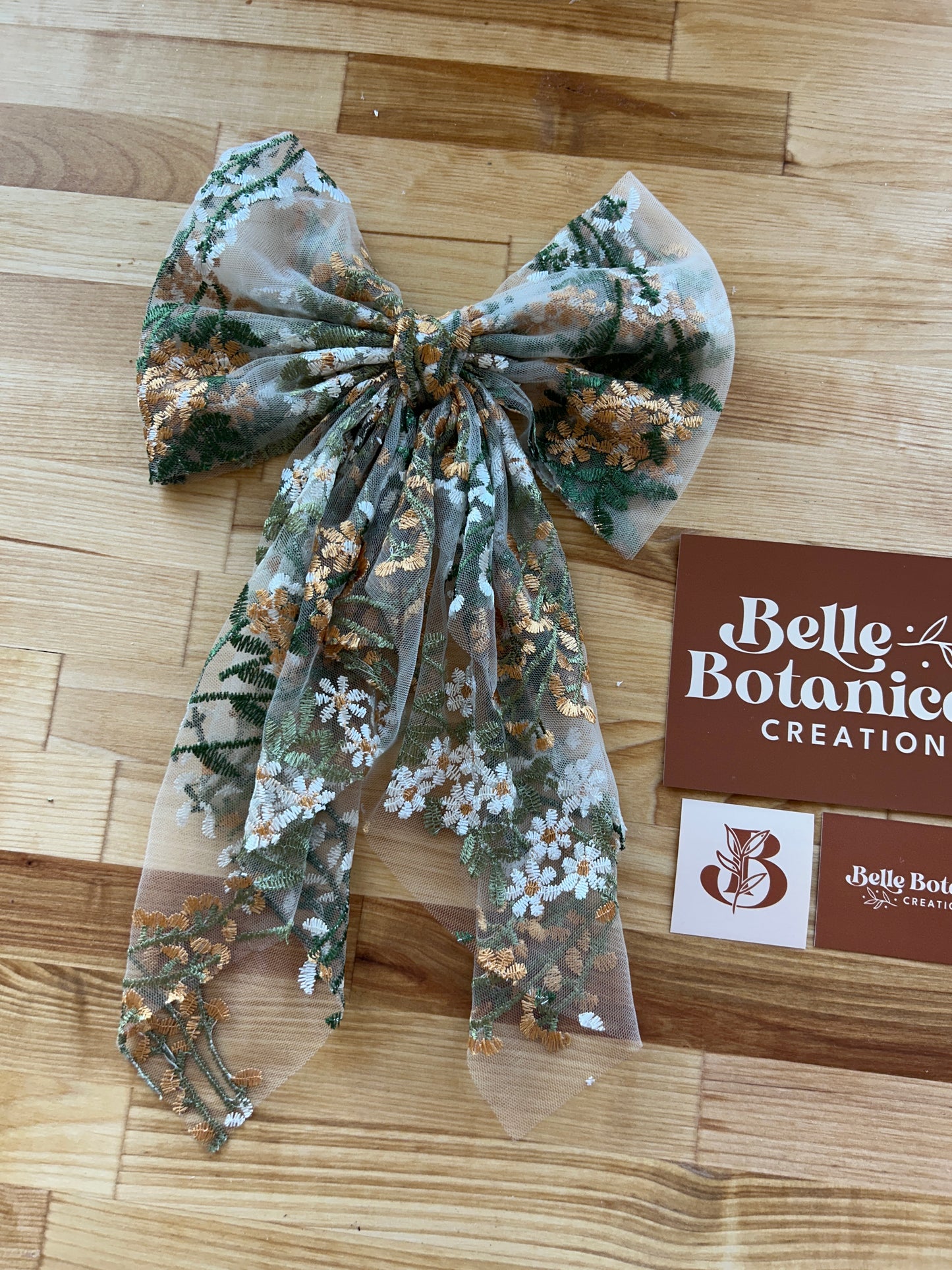Harvest Daisies | Floral Hair Bow