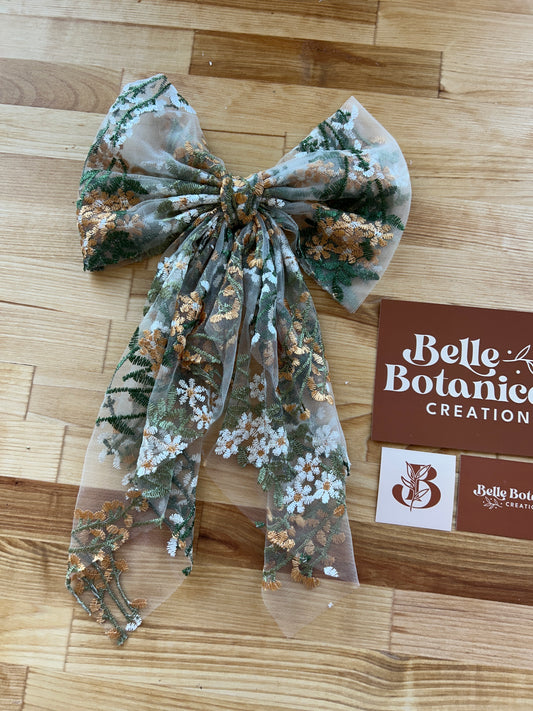 Harvest Daisies | Floral Hair Bow