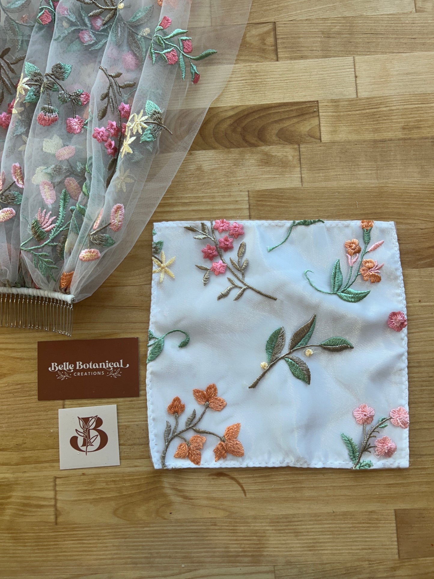 Embroidery Pocket Squares (multiple options) | Floral