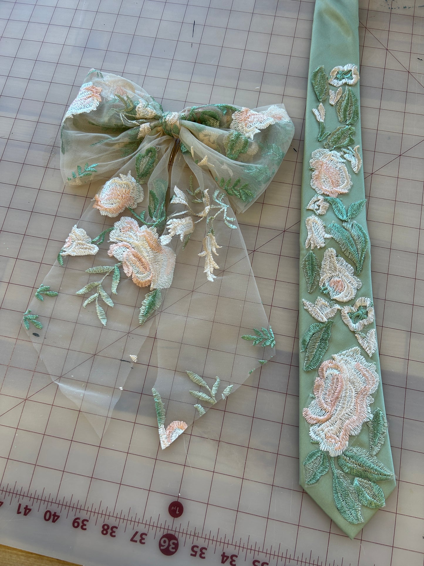 Vintage Rose | Floral Hair Bow