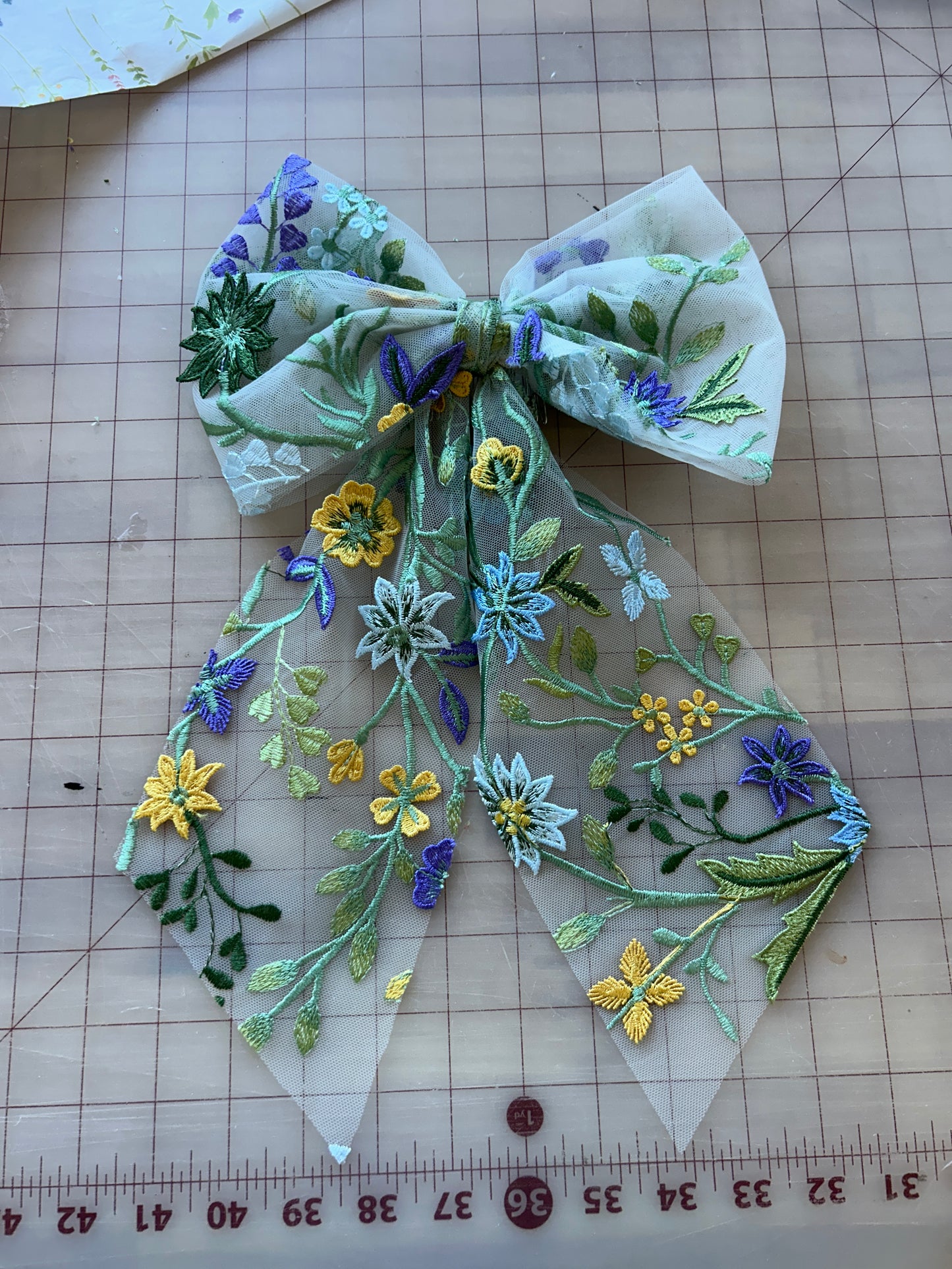 Starry Night | Floral Hair Bow
