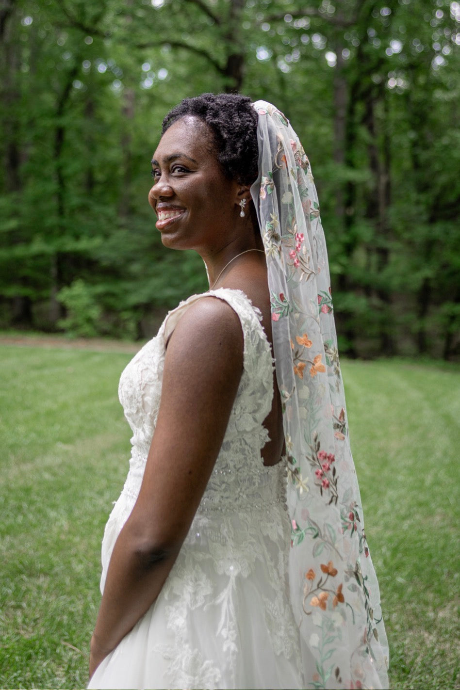 Springtime | Floral Wedding Veil