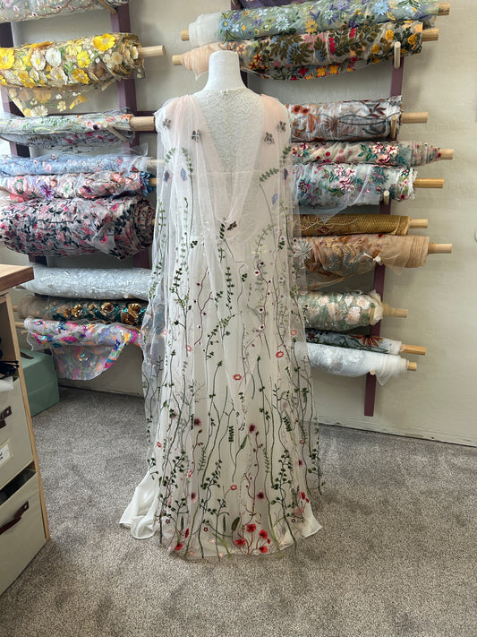 Rose Wildflower Cape (Final Sale - Ready to Ship)