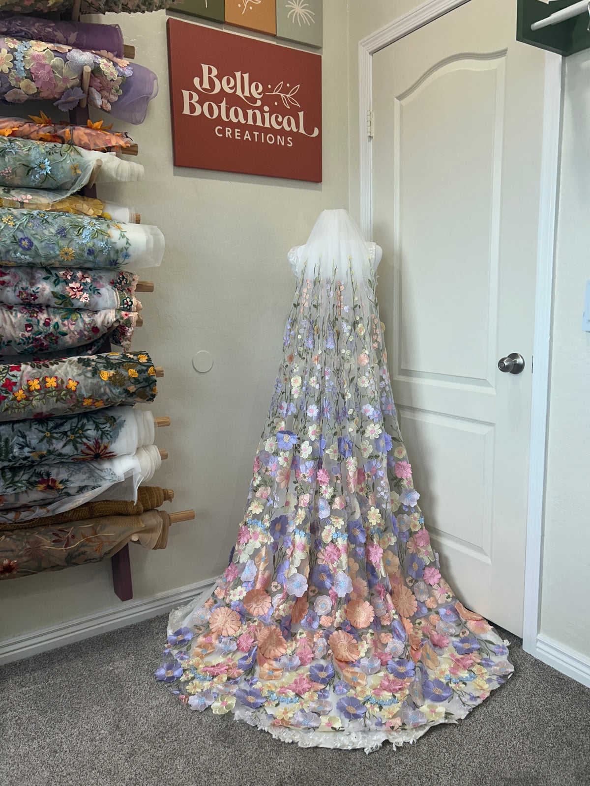 Lavender Haze | Floral Wedding Veil