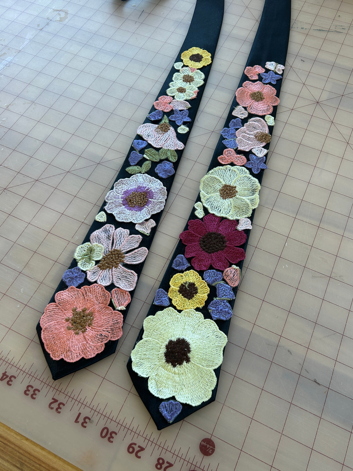 Betty's Garden | Floral Embroidery Ties