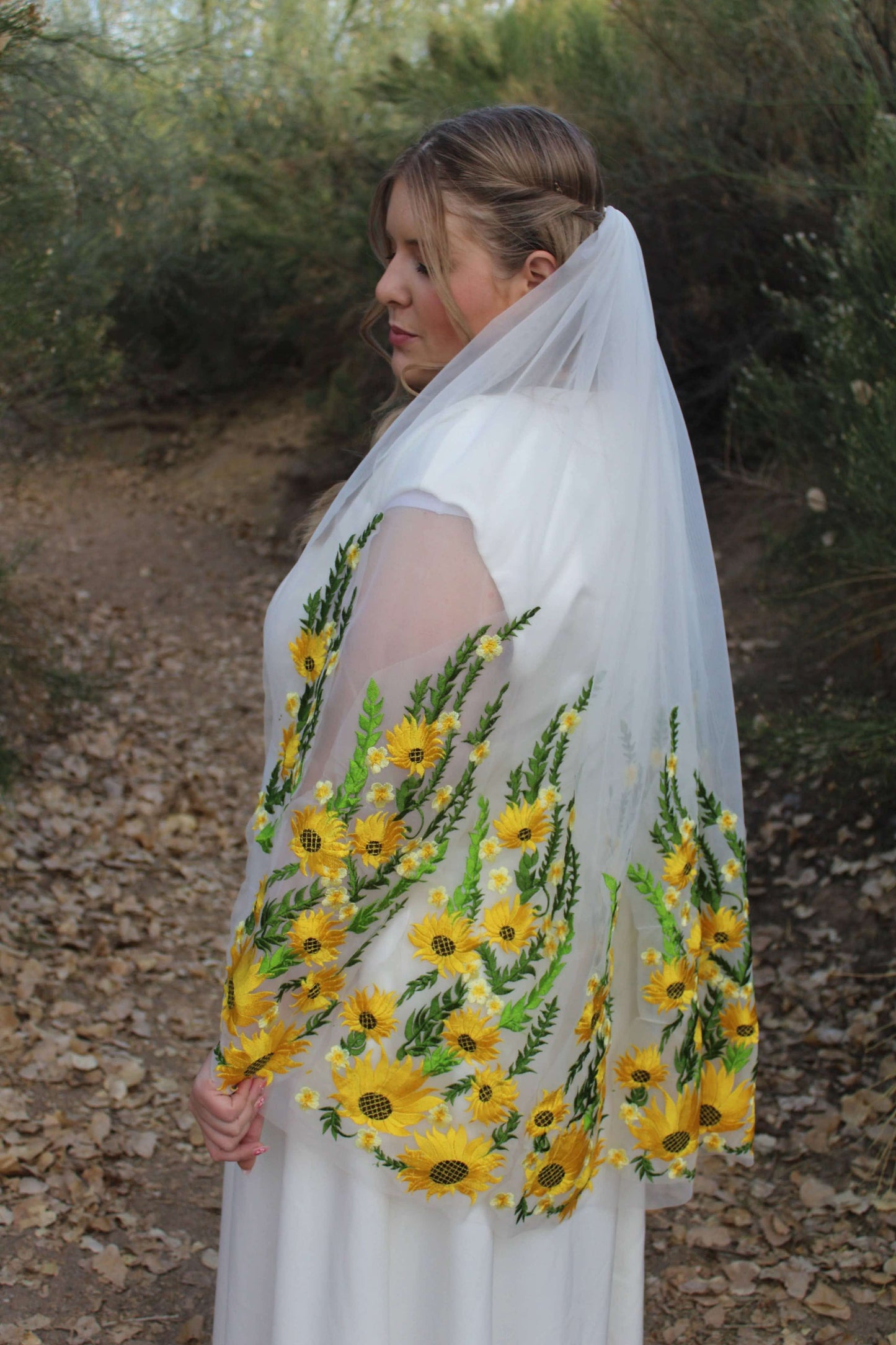 Wild Sunflower | Floral Wedding Veil