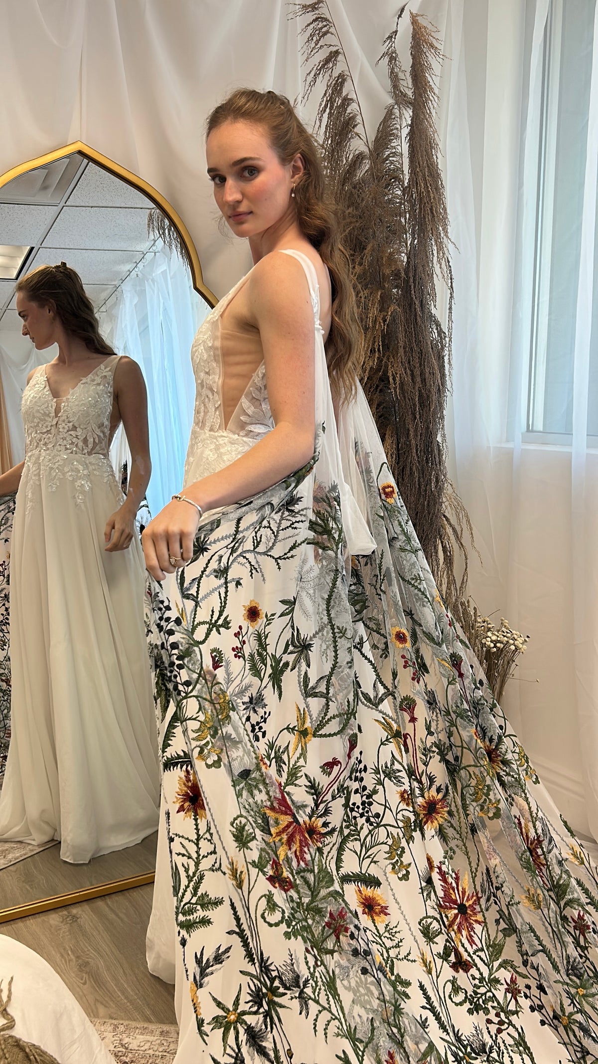 Enchanted Forest Cape | Floral Wedding Veil