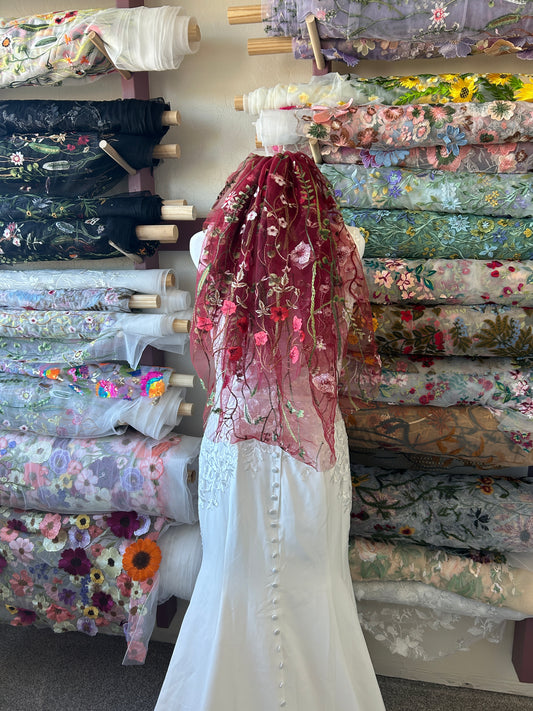 2-Tier Red Wildflower (18"/24")  | Final Sale, Ready to Ship