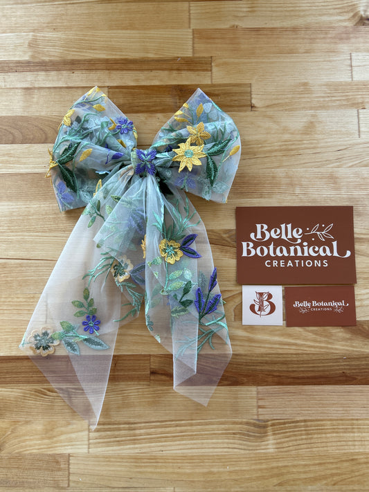 Starry Night | Floral Hair Bow