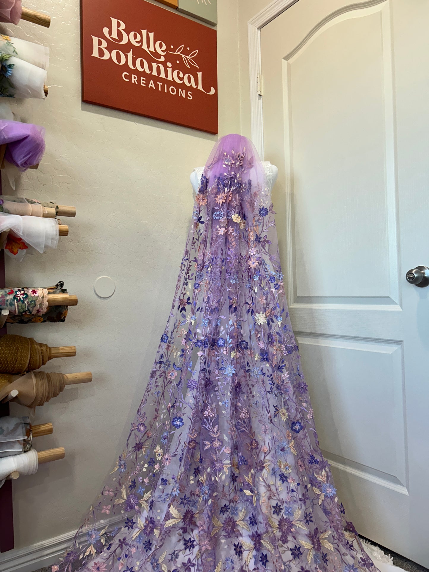 Purple Starry Night | Floral Wedding Veil