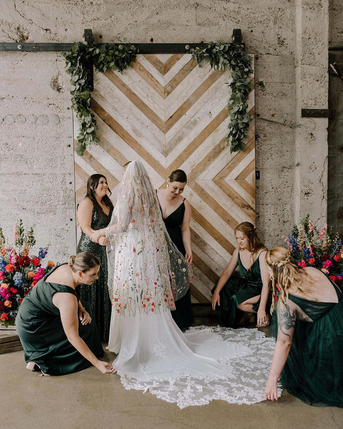 Vibrant Wildflower | Floral Wedding Veil