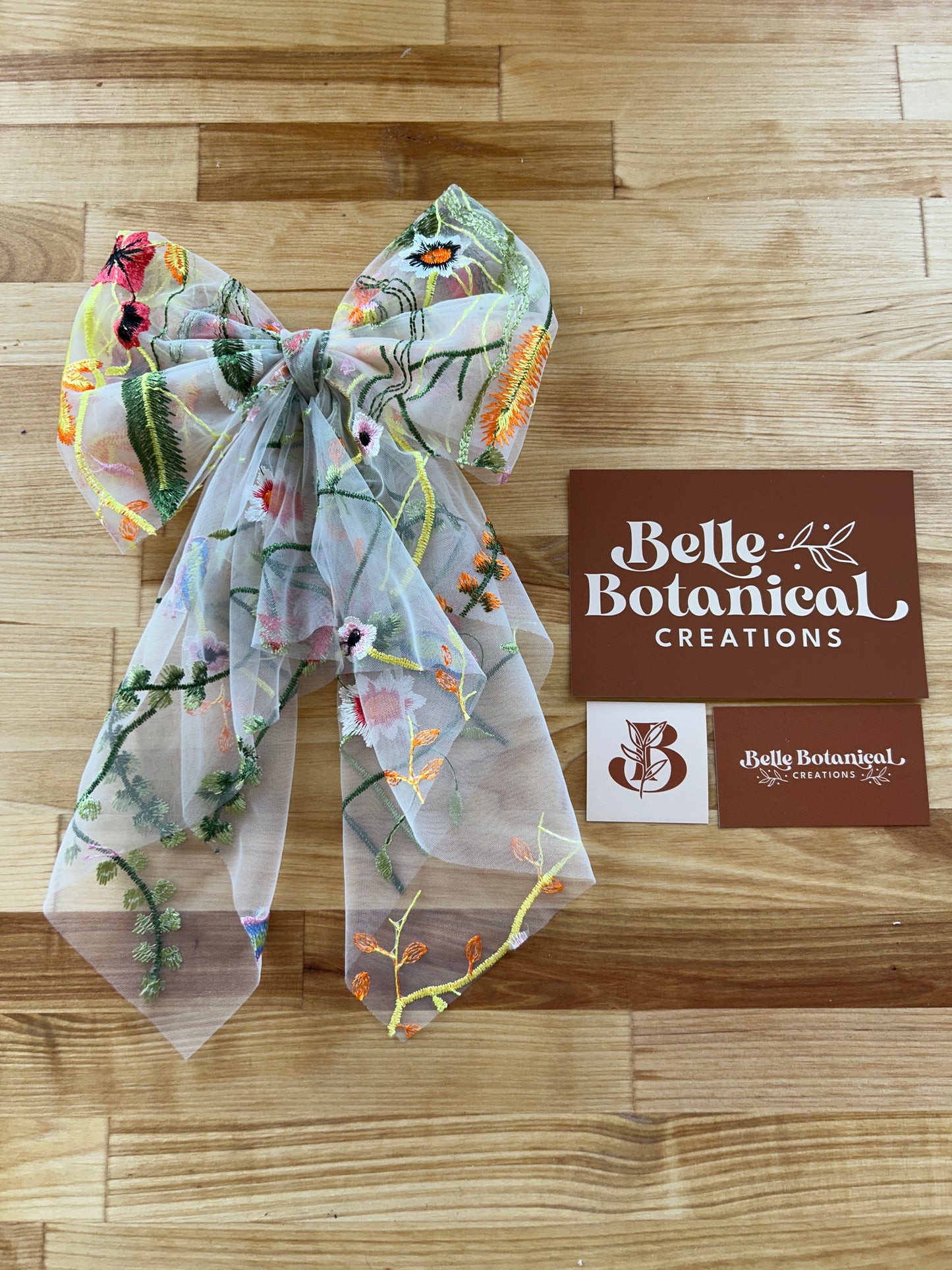 Orange Wildflower | Floral Hair Bow