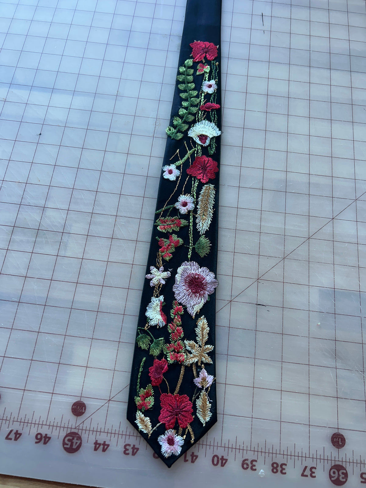 Vibrant Wildflower | Floral Embroidery Ties