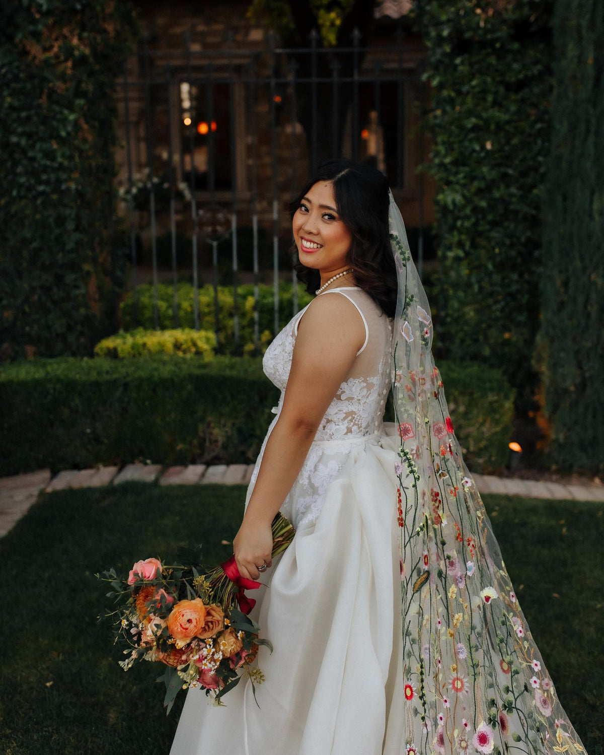 Vibrant Wildflower | Floral Wedding Veil