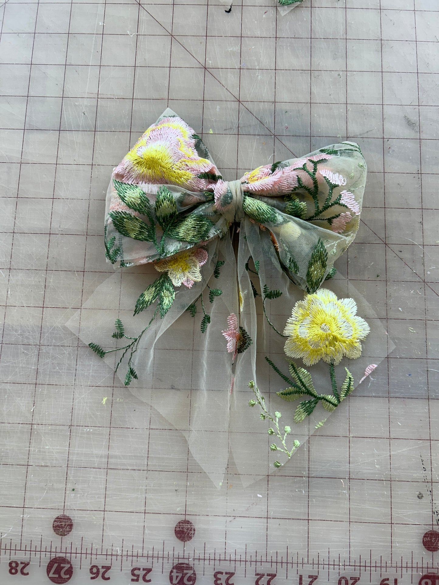 Peachy Rose (multiple options)| Floral Hair Bow