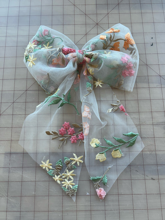Springtime | Floral Hair Bow