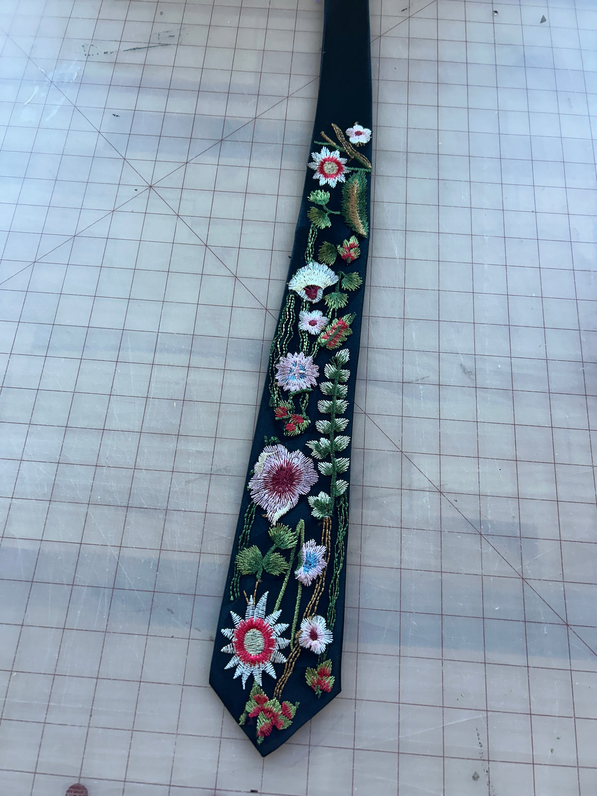 Vibrant Wildflower | Floral Embroidery Ties